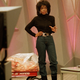 Television talk show host Oprah Winfrey shows off her new figure as she stands in front of 68 pounds of fat inside a toy wagon, in Chicago, Ill, Tuesday, Nov. 16, 1988. Winfrey credited her 68-pound weight loss to a liquid diet and excercise. Her goal was to fit into a size 10 pair of blue jeans for the first time on her syndicated TV show.